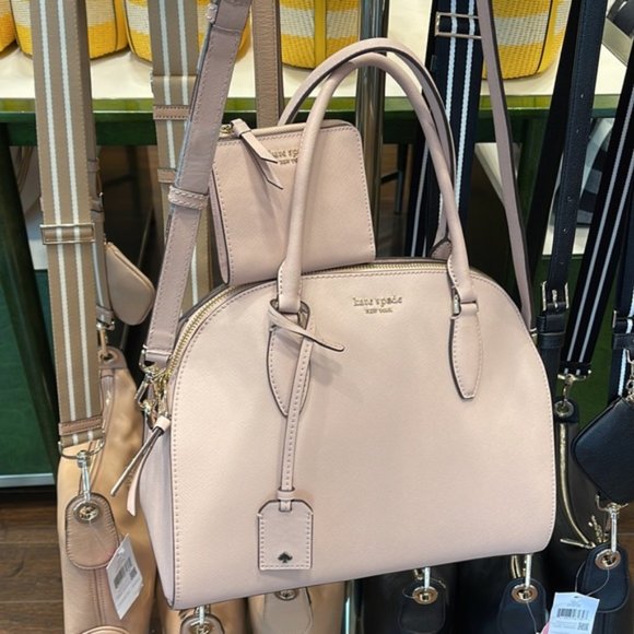 Kate Spade Reiley Large Dome Satchel & Cameron Small L-Zip Bifold Wallet - Picture 4 of 16